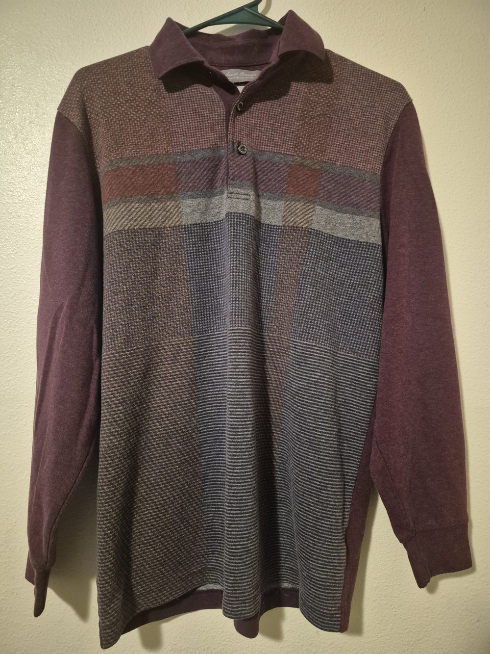 Daniel Cremieux Plum Long Sleeve Polo
